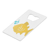 Goldfisch Geldbeutel Flaschenöffner (Rückseite Schrägansicht)