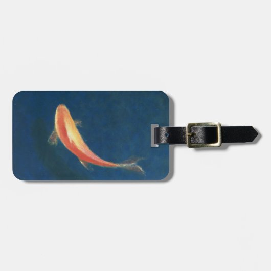 Goldfisch Gepäckanhänger (Vorderseite horizontal)