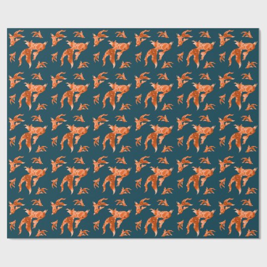 Goldfisch Geschenkpapier (Flach)