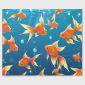 Goldfisch Geschenkpapier (Flach)