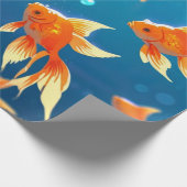 Goldfisch Geschenkpapier (Ecke)