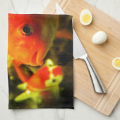 Goldfisch Geschirrtuch (Viertel Falte)