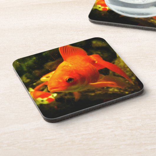 Goldfisch Getränkeuntersetzer (Linke Seite)