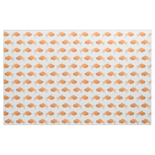 Goldfisch-Gewebe Stoff (Fat Quarter (45,7 x 55,9 cm))