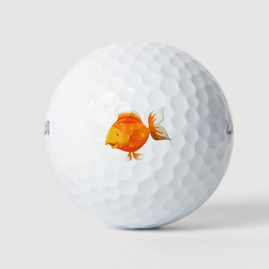 Goldfisch Golfball (Vorderseite)