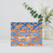 Goldfisch-Himmel Postkarte (Stehend Vorderseite)