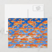 Goldfisch-Himmel Postkarte (Vorne/Hinten)