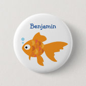 Goldfisch-Illustration Button (Vorderseite)