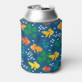 Goldfisch im Aquarium Dosenkühler (Kanne Rückseite)