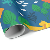 Goldfisch im Aquarium Geschenkpapier (Rolleneckpunkt)