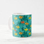 Goldfisch im Aquarium Kaffeetasse (Vorderseite Links)