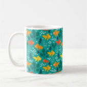 Goldfisch im Aquarium Kaffeetasse (Links)