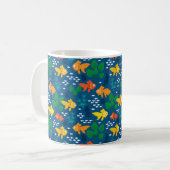 Goldfisch im Aquarium Kaffeetasse (Vorderseite Links)