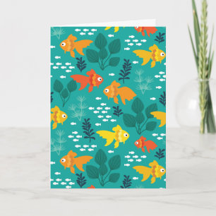 Goldfisch im Aquarium Karte