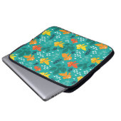 Goldfisch im Aquarium Laptopschutzhülle (Vorne Knopf)