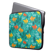 Goldfisch im Aquarium Laptopschutzhülle (Vorderseite Links)