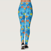 Goldfisch im Aquarium Leggings (Rückseite)