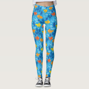 Goldfisch im Aquarium Leggings