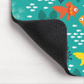 Goldfisch im Aquarium Mousepad (Ecke)