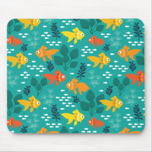 Goldfisch im Aquarium Mousepad