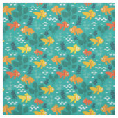 Goldfisch im Aquarium Stoff (Muster)