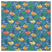 Goldfisch im Aquarium Stoff (Muster)