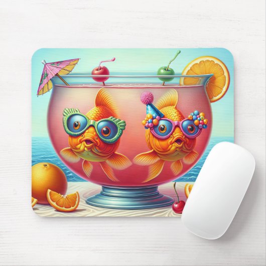Goldfisch im Party Mousepad (Mit Mouse)