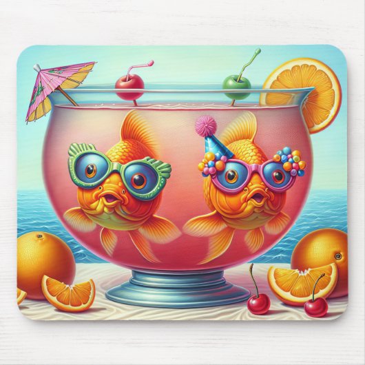 Goldfisch im Party Mousepad (Vorne)