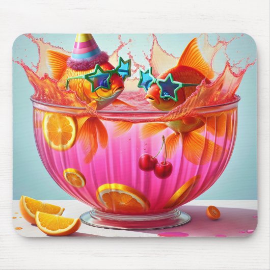 Goldfisch im Party Mousepad (Vorne)