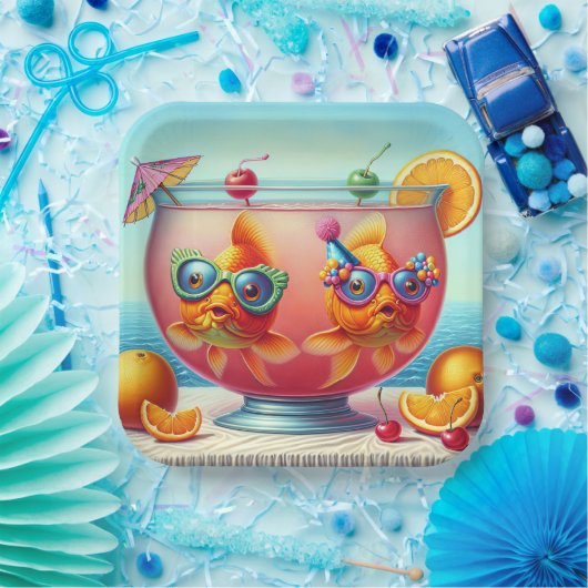 Goldfisch im Party Pappteller (Party)