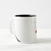 Goldfisch in der Schüssel Zweifarbige Tasse (Vorderseite Links)