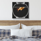 Goldfisch in Schüssel 2 Leinwanddruck (Insitu (Schlafzimmer))