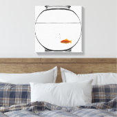 Goldfisch in Schüssel Leinwanddruck (Insitu (Schlafzimmer))