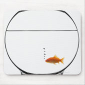 Goldfisch in Schüssel Mousepad (Vorne)