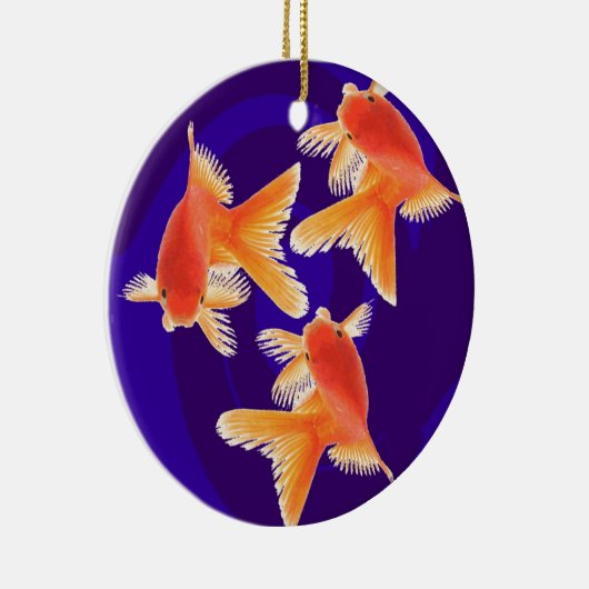 Goldfisch Keramik Ornament (Rechts)