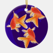 Goldfisch Keramik Ornament (Vorne)