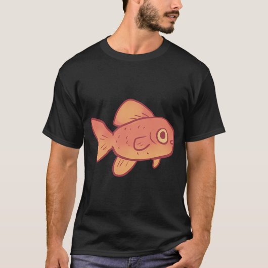 Goldfisch Kunst T-Shirt (Vorderseite)
