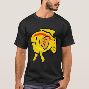 Goldfisch Künstlerischer Fisch Koi Karpfen T-Shirt