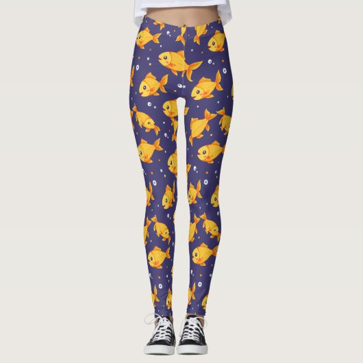 Goldfisch Leggings (Vorderseite)