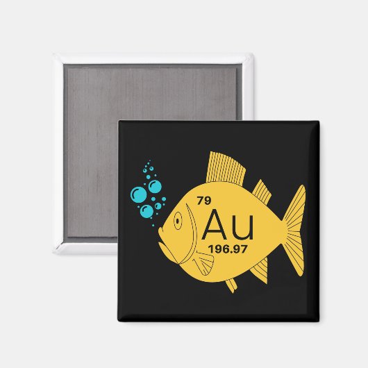 Goldfisch Magnet (Vorderseite/Rückseite)
