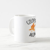 Goldfisch-Mama| Goldfish Mutter Aquarist Goldfish Kaffeetasse (Vorderseite Links)