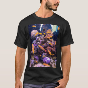 Goldfisch-Metalldesign T-Shirt
