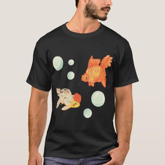 Goldfisch mit Blasen T-Shirt (Vorderseite)