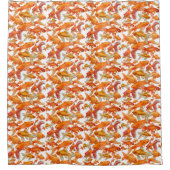 Goldfisch mit bunten Farben Duschvorhang (Vorderseite)