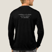 Goldfisch mit einer Haifischflosse Tri-Blend Shirt (Rückseite)