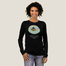 Goldfisch mit einer Haifischflosse Tri-Blend Shirt