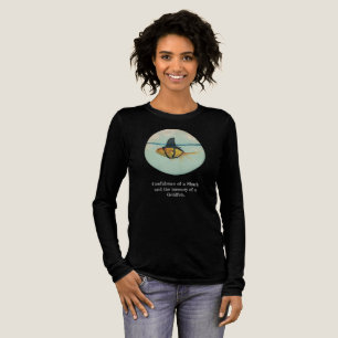 Goldfisch mit einer Haifischflosse Tri-Blend Shirt