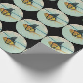 Goldfisch mit einer Haiflosse Geschenkpapier (Ecke)