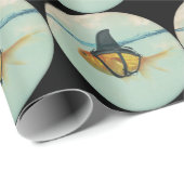 Goldfisch mit einer Haiflosse Geschenkpapier (Rolleneckpunkt)