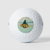 Goldfisch mit einer Haiflossen Golfball (Vorderseite)
